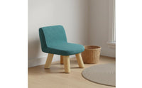 Removable Washable Cover Upholstered Kids Chair with Backrest Stable and Sturdy Toddler Low Stool with Back Support Kids Floor Chair for Toddlers, Bedroom, Playroom, Entryway