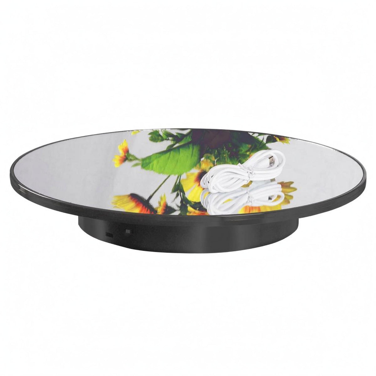 Electric Rotating Display Stand USB Powered Rotating Display Turntable Body Photo Gear for Video Filming