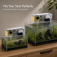 Acrylic Aquarium Filter Box 3-in-1 Water Circulation Oxygenation and Bacteria Cultivation