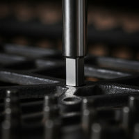 Square-Drive Piano Tuning Pin Socket Drill-Compatible Piano Tuning Pin Removal Tool Chrome-Finished Heavy-Duty