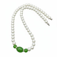 Elegant Pearl Set Matching Necklace Bracelet Graceful Accent Outfit Enhancer for Events