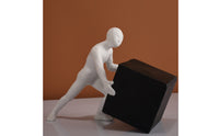 Abstract Figure Bookends Stable Human Figure Bookends Non-Slip Book Ends