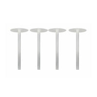 100 Pieces Thickened Transparent Topper Insert Spike Securely Holds Decorations Transparent Cake Spike Secure Hold Figurine Base Easy to Use for Bakers, Bakeries, Bakery, Celebrations