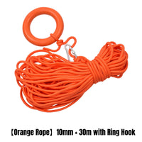 Buoyant Assistance Rope with Hook Lightweight Buoyant Rope with Hook Flotation cord for Rescuers, Boaters, Boating