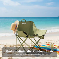 Moon Chair Foldable Lightweight Folding Chair Includes Carry Bag sturdyDuty for Campers, Anglers, Fishing