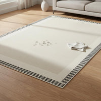 Italian Design Floor Mat Waterproof Living Room Rug Easy to Clean Washable Area Carpet for Pet Owners, Kids, Bedside, Bedroom