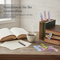 24-Pack Floral Bookmark Set for Reading, Student Rewards, and Stationery Gifts