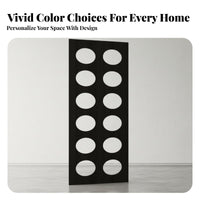 Modern Minimalist Circular Cutout Partition Mobile Folding Screen Multi-Panel Construction Room Divider Portable for Homeowners, Business Owners, Entryway, Bedroom, Restaurant, Studio Apartment