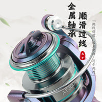 HAUT TON Spinning Fishing Reel, No-Gap Metal Body, 3+1 Ball Bearings, 7000 Model, for Saltwater