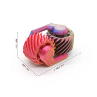 Stress Relief 3D Printed Fidget Twirler Long-Lasting Gear Fidget Twirler Effortless Rotating Finger Roller Toy Portable for Office, Travel