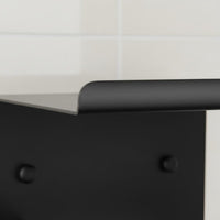 Wall Mount Toilet Paper Holder with Shelf Punch Installation Lavatory Tissue Holder with Phone Shelf Anti-Rust Stainless Steel Toilet Roll Rack