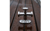 Single Cross Bollard 316 Stainless Steel Cross Bollard Mirror Polished Mooring Bitt for Yacht Builders, Boats, Yachts, Docks