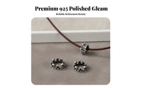 S925 Silver Crown Bead Elegant Design DIY Jewelry Making Bead Vintage Design Spacer Band Easy to Use Mini Crown Decoration