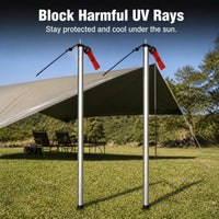 Outdoor Portable Camping Tarp Shelter Sunshade UV Protection Canopy for Picnic and Rain