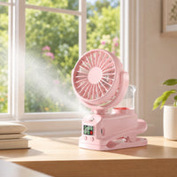 Handheld Spray Fan Rechargeable Water Misting Fan Personal for Travel, Dorm Room