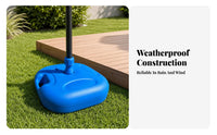 Low Profile Water Fill Umbrella Base Rounded Square Water Filled Umbrella Base Molded Handle