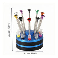 10 Pieces Screwdriver Set with Storage Base Portable Repair Toolkit Manual