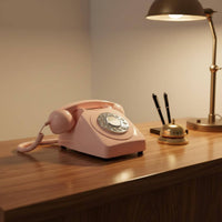 Audio Phone Wedding Decor Retro Dial Phone Party Decoration Vintage Telephone for Hotel, Office
