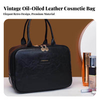 Multiple Compartments Large Capacity Makeup Bag Compartmentalized Storage Makeup Bag with Dividers Waterproof for Women, Daily Use, Bathroom