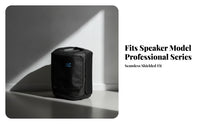 Top Handle Opening Portable Speaker Dust Cover Smooth Textile Portable Speaker Cover Black for Storage, Travel