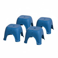 Non-Slip Feet Stackable Arched-Leg Stool Easy to Clean Household Furniture Space-Saving Footstool Strong Load-Bearing for Children, Homeowners, Bathroom, Living Room, Kitchen, Entryway