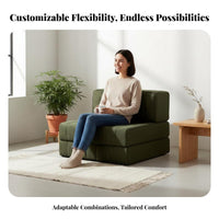 Nordic design configurable Block Sofa Wabi-Sabi Aesthetic Living Room Furniture plush paddings Couch Soft Upholstery for Apartment Dwellers, Design aficionados, Interior Designers, Small Apartments, Lounge Area, perusing corner
