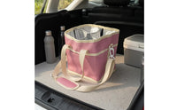 Structured Insulated Bottle Carrier Bag Front Pocket Divided Bottle Carrier Bag