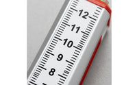 2 Pieces Aluminum-Alloy Height Gauge Ruler with Spirit Level High Precision Tile Height Marking Ruler Accurate Leveling Tool Easy-to-Read for Flooring Installers, Diyers, Home Renovation