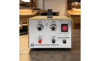 Jewelry Point Welding with Foot Pedal 200W Electric Intermittent Point Welding Compact Fusing Machine for Workshop