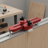 Adjustable Range Table Saw Roller Guide Repetitive Cuts Table Saw Jig Ergonomic Knob Thin Strip Tablesaw Jig Engraved Markings for Professionals