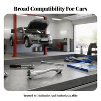 Chrome Molybdenum Steel Fuel Injector Line Socket Set Heavy Duty Injector Line Wrench Set Wide Application for Mechanics