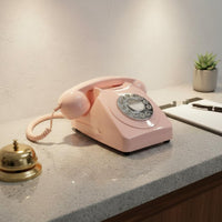 Audio Phone Wedding Decor Retro Dial Phone Party Decoration Vintage Telephone for Hotel, Office