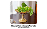 Faceted Lidded Serving Bowl Candy Bowl