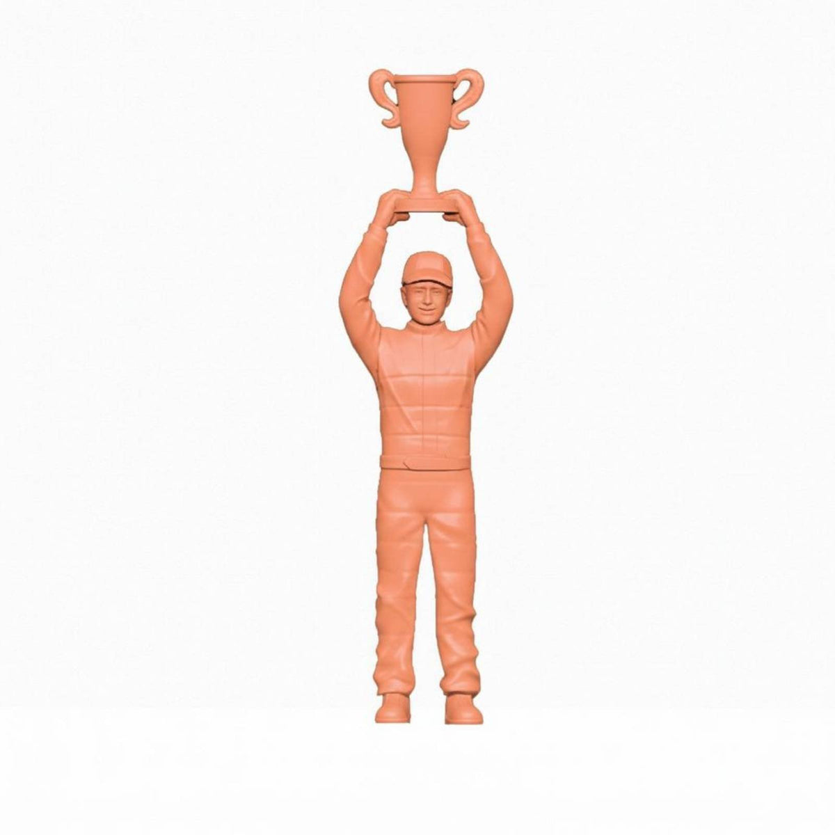 1/64 Miniature Scale Racer Figure Paintable Champagne Festivity Figure Miniature Cameraman Model Three-Dimensional Printed