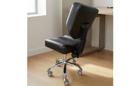 Upholstered Swivel Chair Five-Wheel Height-Adjustable Swivel Chair Stitched Seams
