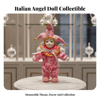 Italian Affection Cherub Doll Collectible Item Porcelain Court Entertainer Doll European Court Design House Decoration for Couples, Home Decor