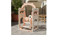 Indoor Infant Swing Set Stable and Anti-Anti-Tip Children Swing Chair HDPE Material Playground Equipment for Young Children, Playroom, Outdoor