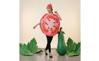 Printed Tomato Slice Costume 1Piece Tomato Slice Costume Polyester for Adults