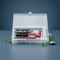 Compact Thread Repair Tool Kit with Case Organized Thread Chaser Tool Set with Storage Case Comprehensive Precision for Mechanics, DIYers, Hobbyists, Garage, Workshop