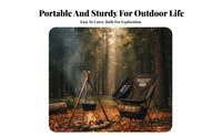 Foldable Moon Chair space-saving Folding Stool Lightweight Portable Seat Easy Setup for Backpackers, Gardeners, Camping, Fishing, Hiking, Backpacking