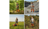Hard-Shell Mowing Shin Guards Secure Fit Vegetation Eating Leg Protectors Defensive Trimmer Gaiters Segmented for Yard Work