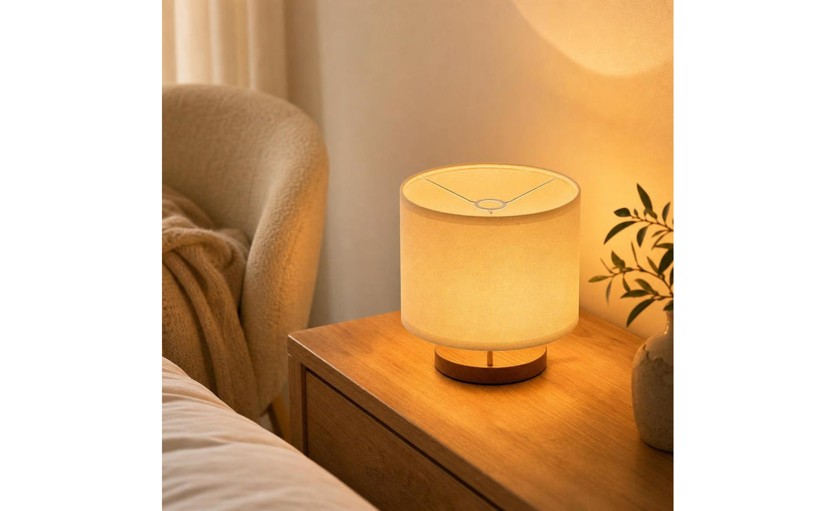 Detachable Cylindrical Lampshade | Knockdown, Lampshade with Foldable Frame, for Table Lamps