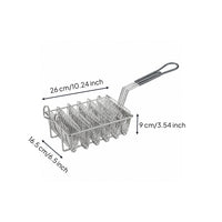 Taco Shell Fryer Basket Stainless Steel Taco Fryer Basket Wire Frame Deep Fry for Chefs, Commercial Kitchen