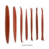 7 Pieces Clay Sculpting Tools Comfortable Wooden Clay Sculpting Tools Lightweight Wooden Modeling Sticks for Art Class