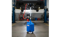 Portable Oil Drain Container Wheeled Waste Oil Collector Automotive Equipment Anti-Spill Design Vehicle Maintenance Rust