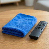 Non-Linting Microfibre Cloth for Floor and Glass Cleaning, 300 GRAMS PER SQUARE METER FAST-DRYING Rags with Locked Edges