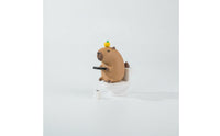 Capybara Toy with Toilet Novelty Desktop Ornament Sticking for Office, Coworkers