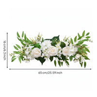 roses Flower Garland Realistic Look Artificial Flower Swag Wedding Arch Flowers for Home, Party
