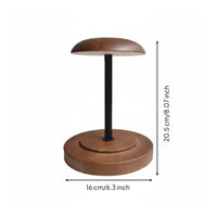 Vintage Hat Display Wooden Base and Iron Wooden Hat Display Stand Detachable for Retail Shop, Photo Studio