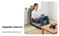 Padded pad Adjustable spinerest Lounger Thick pading Adjustable spinerest Recliner Multi-Functional Floor Chair Ergonomic spine Support for gaming enthusiasts, Students, Teenagers, Bedroom, Bay alcove, Dorm Room, Small Apartments
